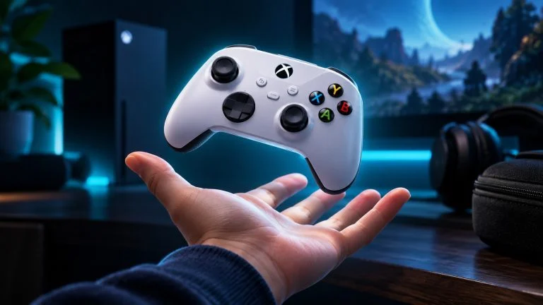 Conceptual gaming illustration for Xbox Nano Controller Announced: Price, Release Window, Size and Compatibility.