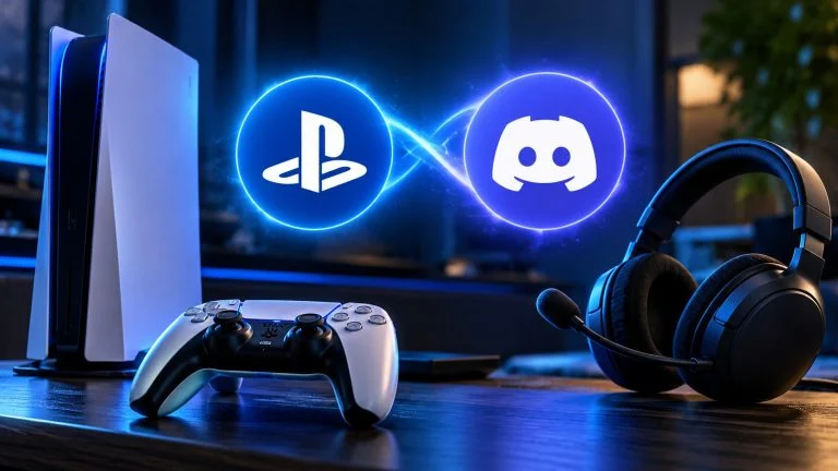 Conceptual gaming illustration for How to Use Discord on PS5: Link Accounts, Join Voice Chat and Fix Problems.