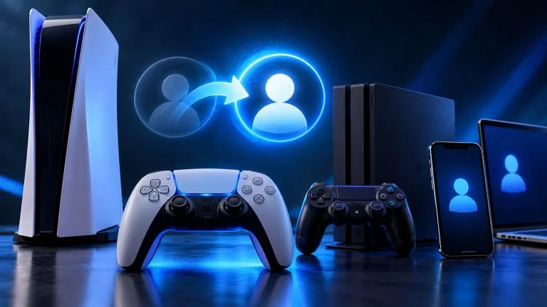 Conceptual gaming illustration for How to Change Your PSN Name on PS5, PS4, the App or Web.