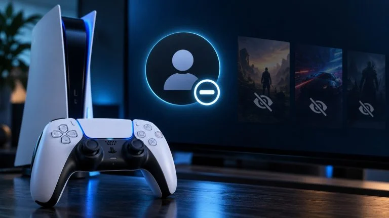 Conceptual gaming illustration for How to Appear Offline on PS5 and Hide What You’re Playing.